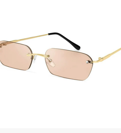 Rimless Rectangle Sunglasses