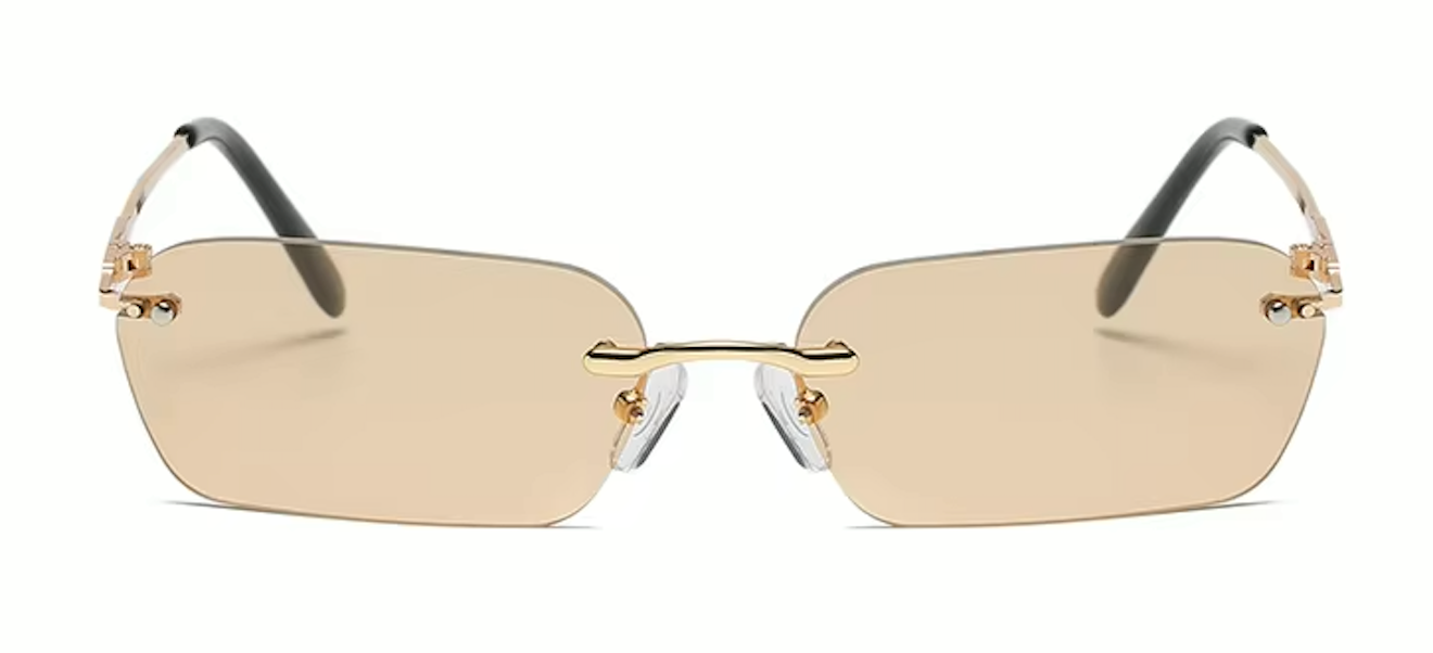 Rimless Rectangle Sunglasses