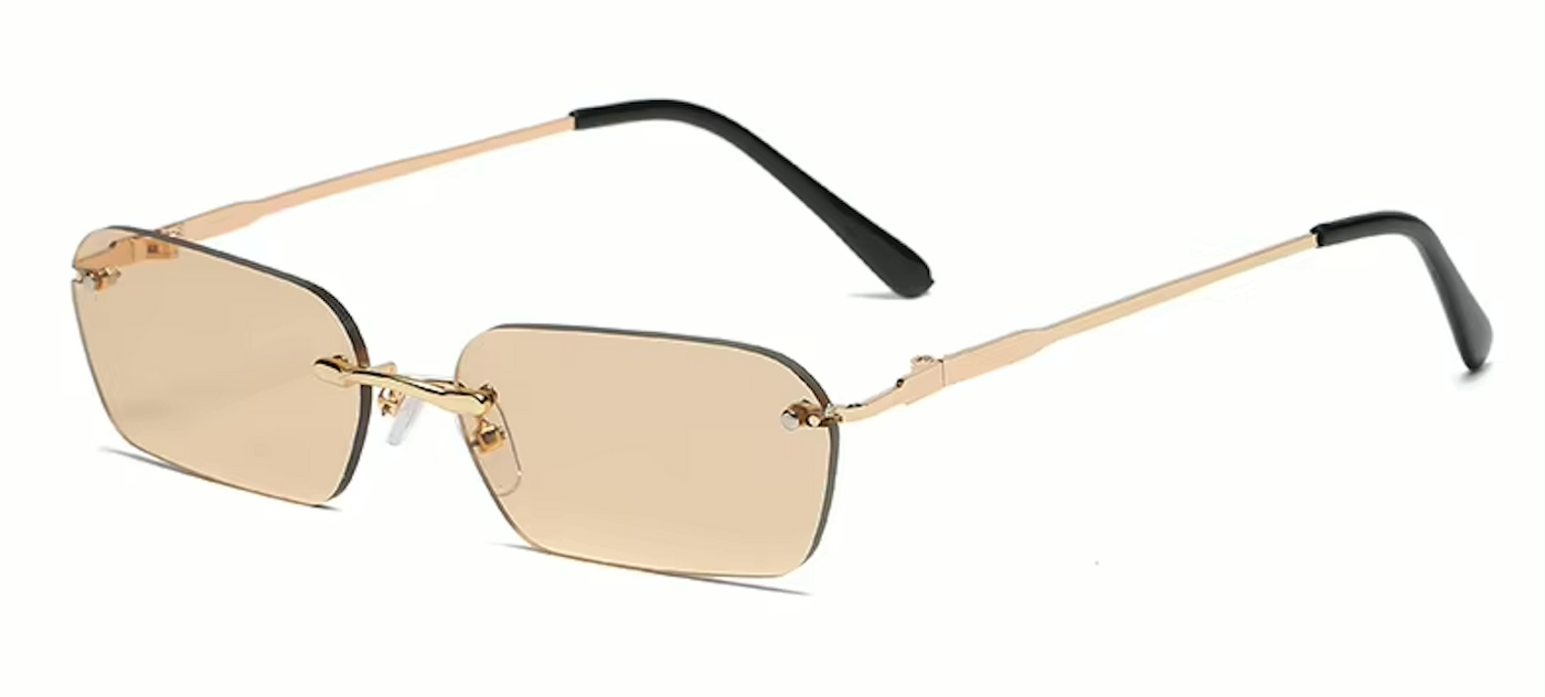 Rimless Rectangle Sunglasses