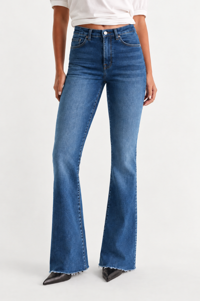 Iconic Babe Raw Edge Bootcut Jeans