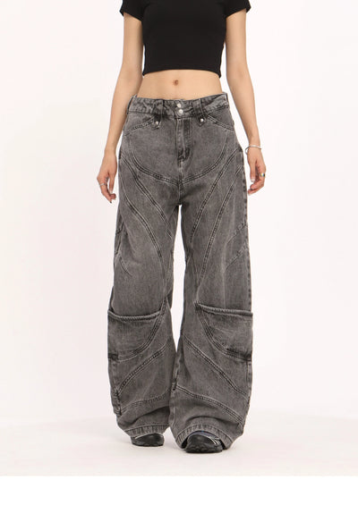 Storm Tone Baggy Wide leg Jeans