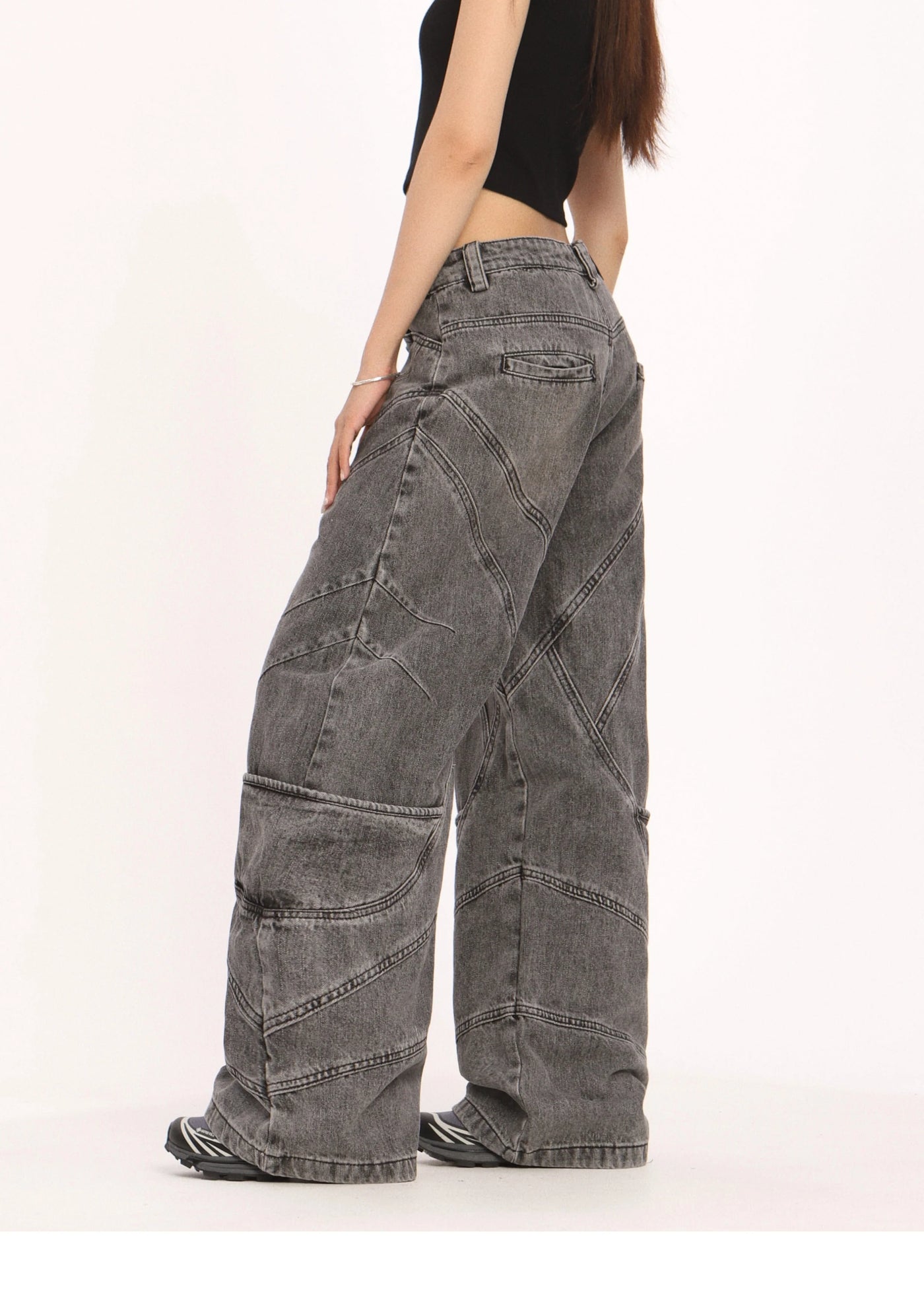 Storm Tone Baggy Wide leg Jeans