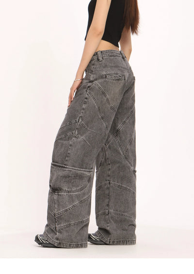Storm Tone Baggy Wide leg Jeans