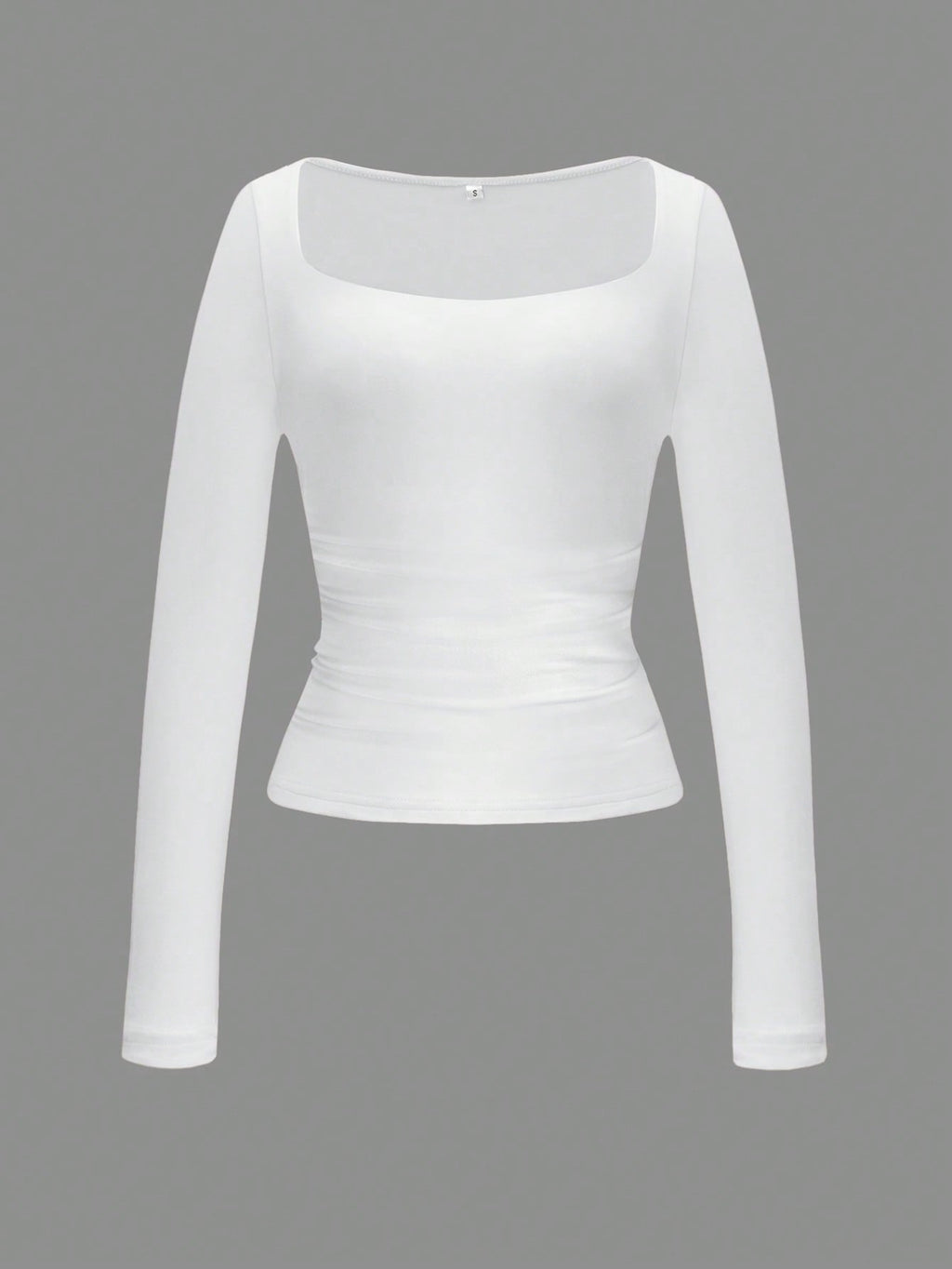 Square Neck Long Sleeve Top