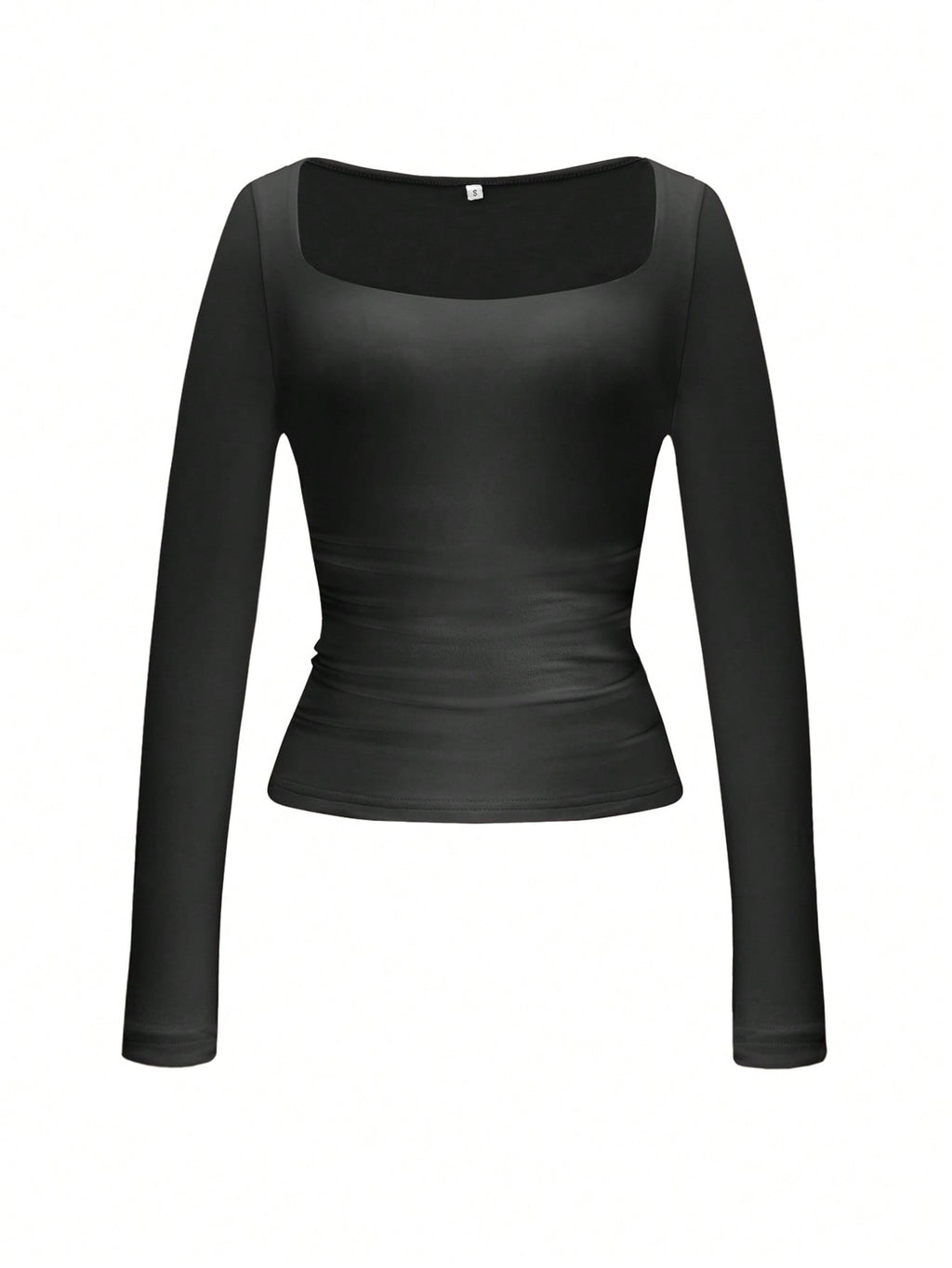 Square Neck Long Sleeve Top