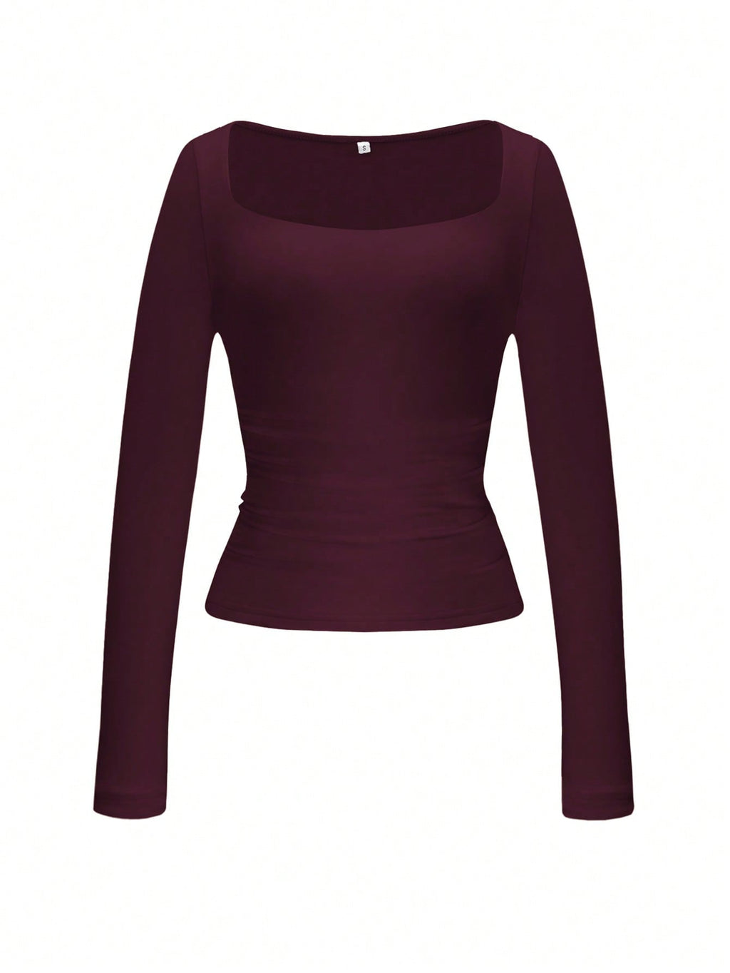 Square Neck Long Sleeve Top