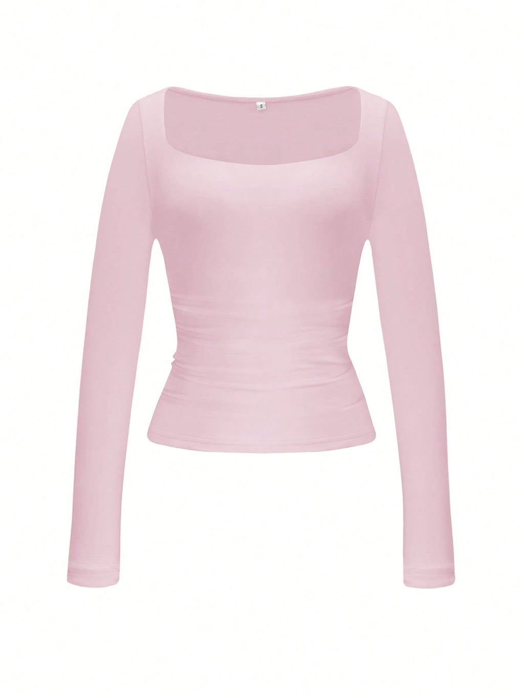 Square Neck Long Sleeve Top