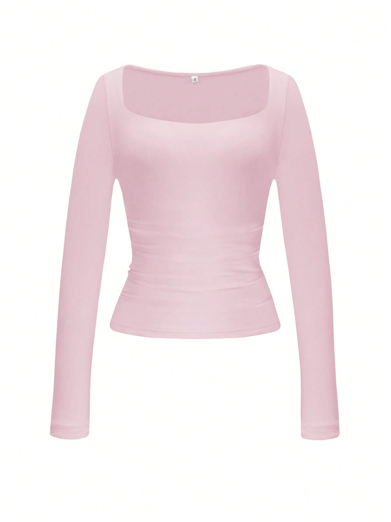 Square Neck Long Sleeve Top