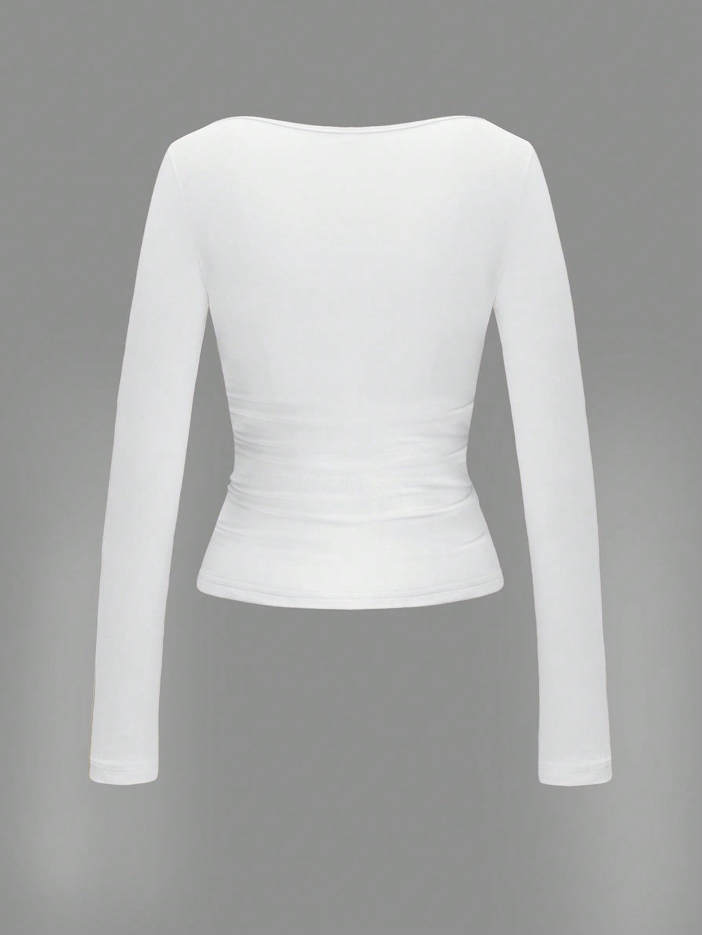 Square Neck Long Sleeve Top