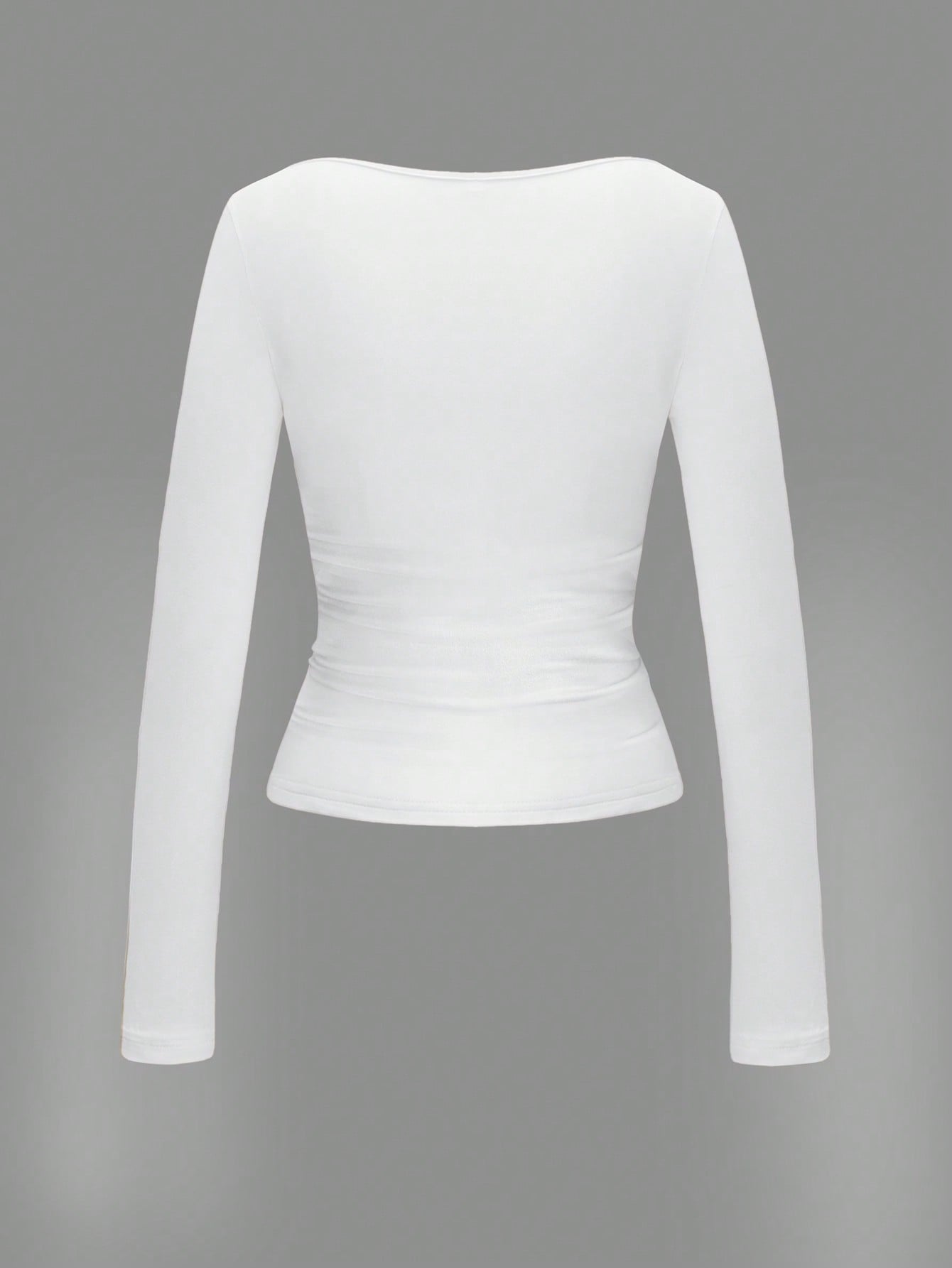 Square Neck Long Sleeve Top