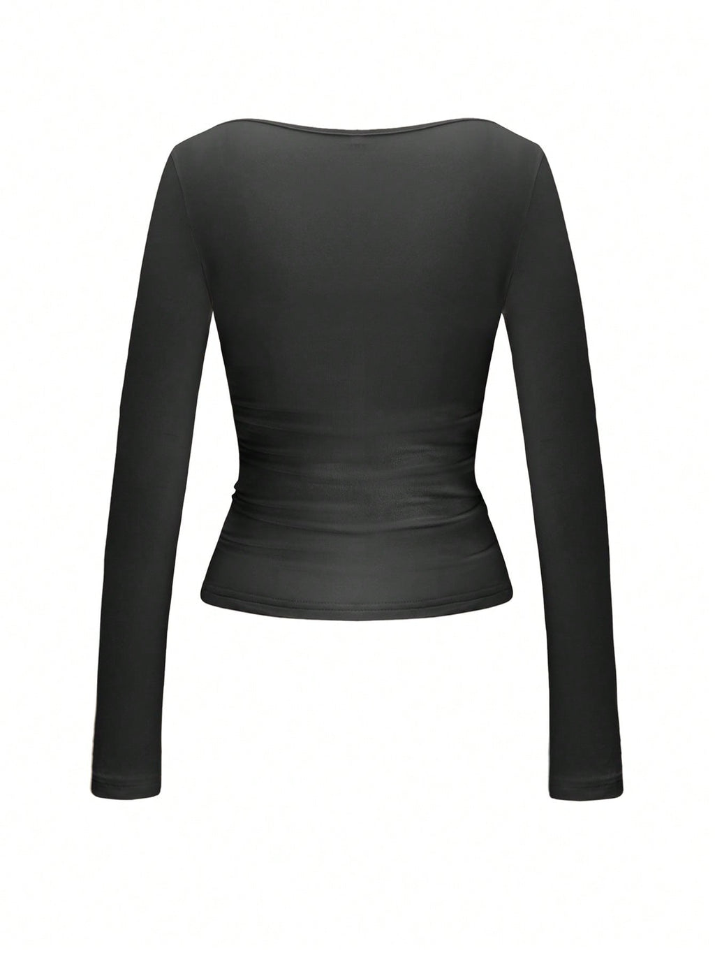 Square Neck Long Sleeve Top
