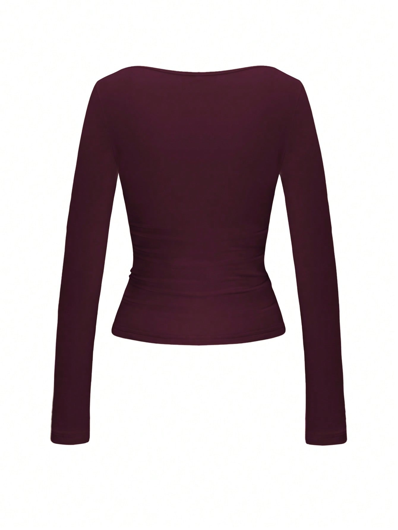 Square Neck Long Sleeve Top