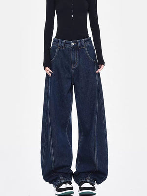 Night River Pannel Baggy Japan Fit Jeans