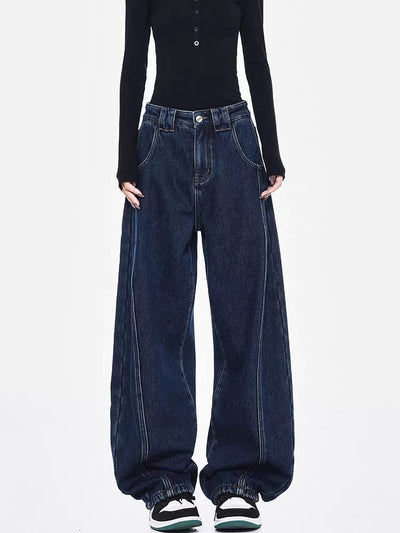 Night River Pannel Baggy Japan Fit Jeans