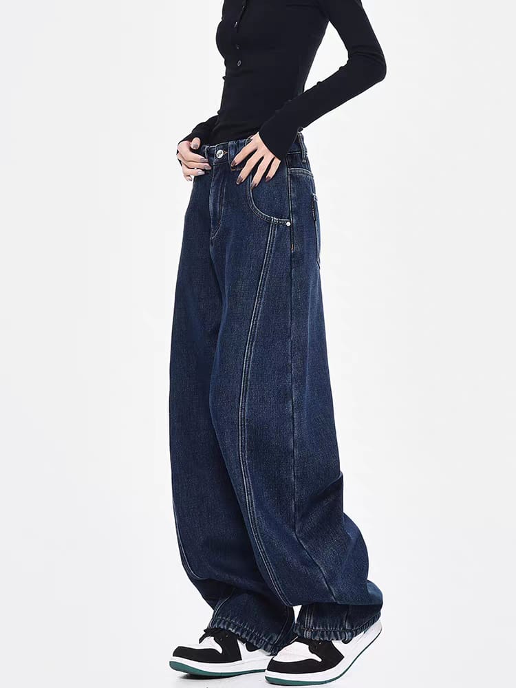 Night River Pannel Baggy Japan Fit Jeans