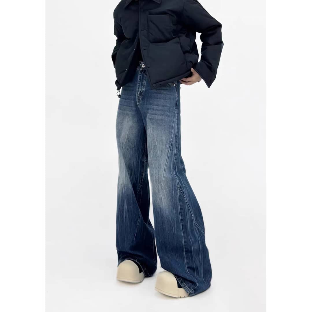 Space Matter Blue Bootcut Jeans