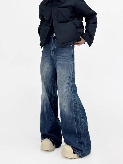 Space Matter Blue Bootcut Jeans