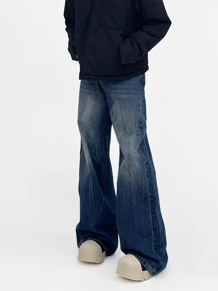 Space Matter Blue Bootcut Jeans