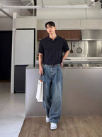 Pleat Game Baggy Jeans