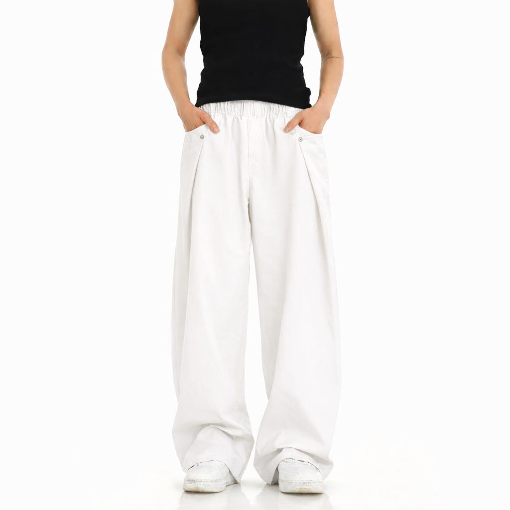 Finest Overlap Pleated Barrel Joggers