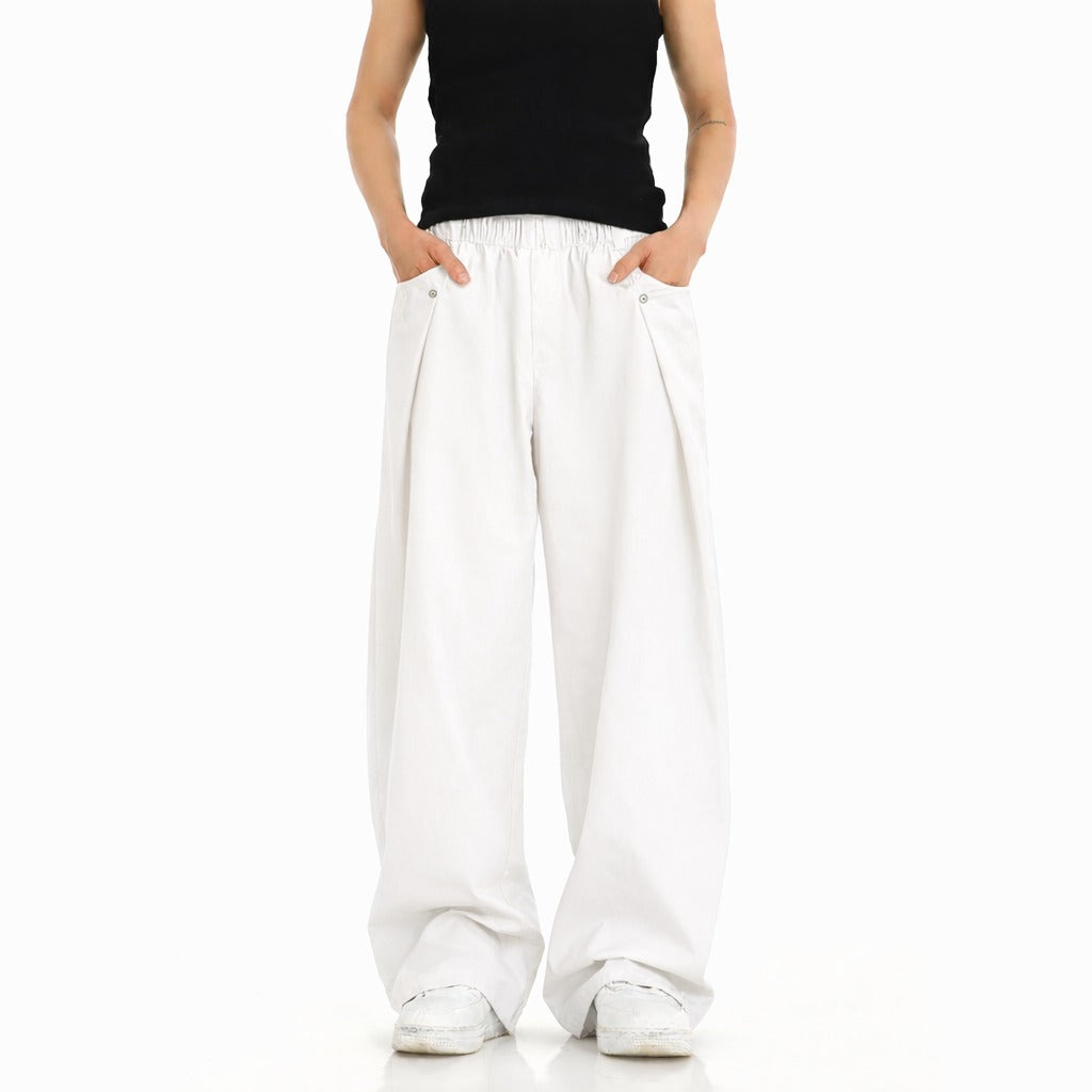 Finest Overlap Pleated Barrel Joggers