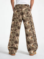 Teal Wood Drift Cargo Pants