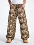 Teal Wood Drift Cargo Pants