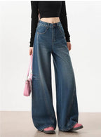 Blue Bare Minimum Wide Leg Jeans