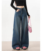 Blue Bare Minimum Wide Leg Jeans
