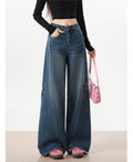 Blue Bare Minimum Wide Leg Jeans