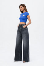 Sweet Static Extra Wide Leg Jeans