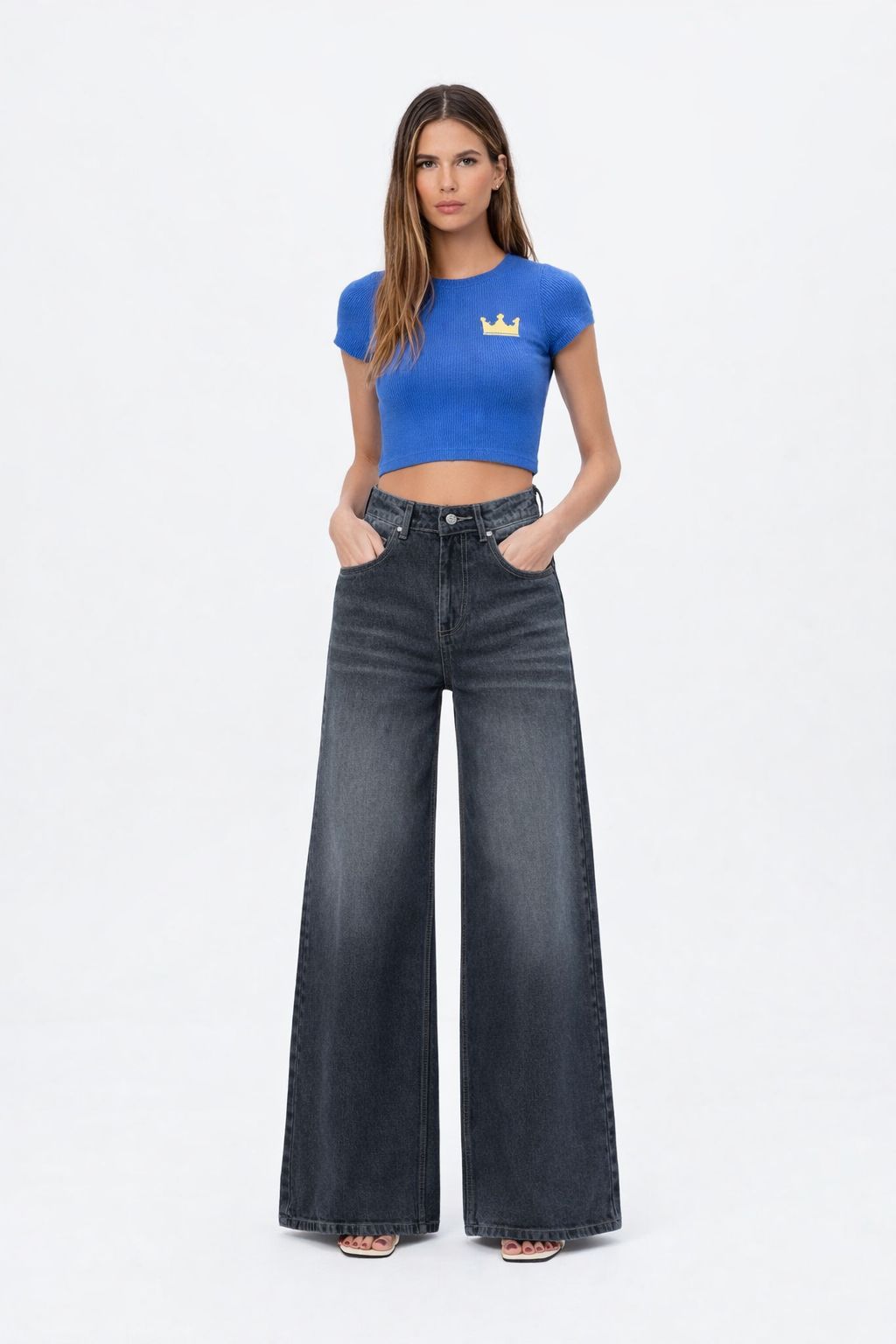 Sweet Static Extra Wide Leg Jeans