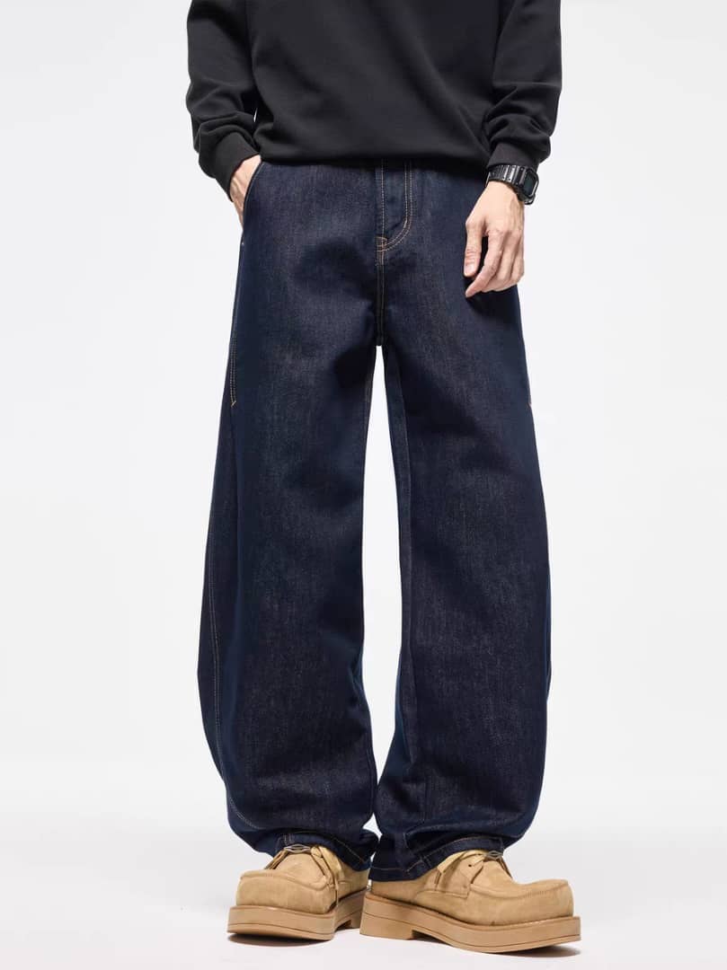 After Dark Indigo Barrel Jeans