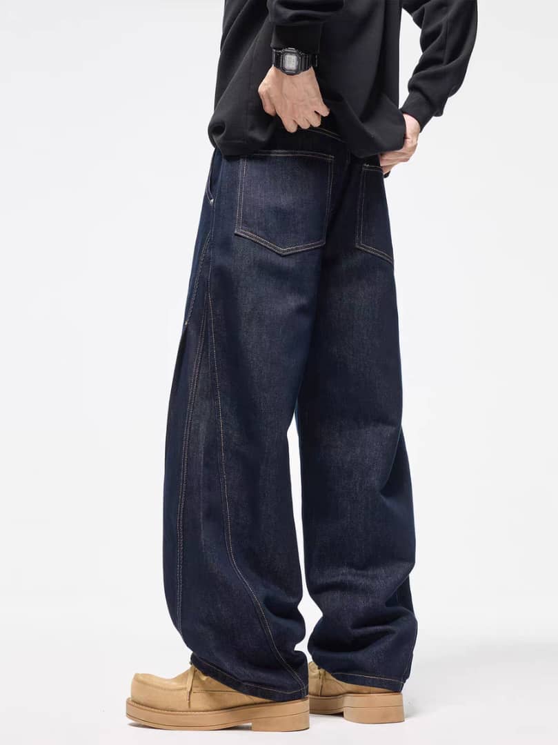 After Dark Indigo Barrel Jeans