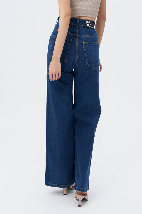 Wide Leg High Rise Jeans – Offduty India