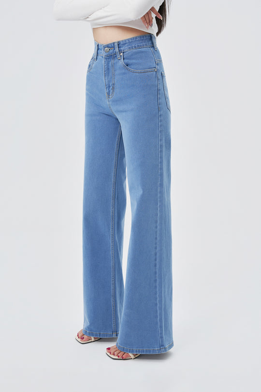 Wide Leg High Rise Jeans – Offduty India