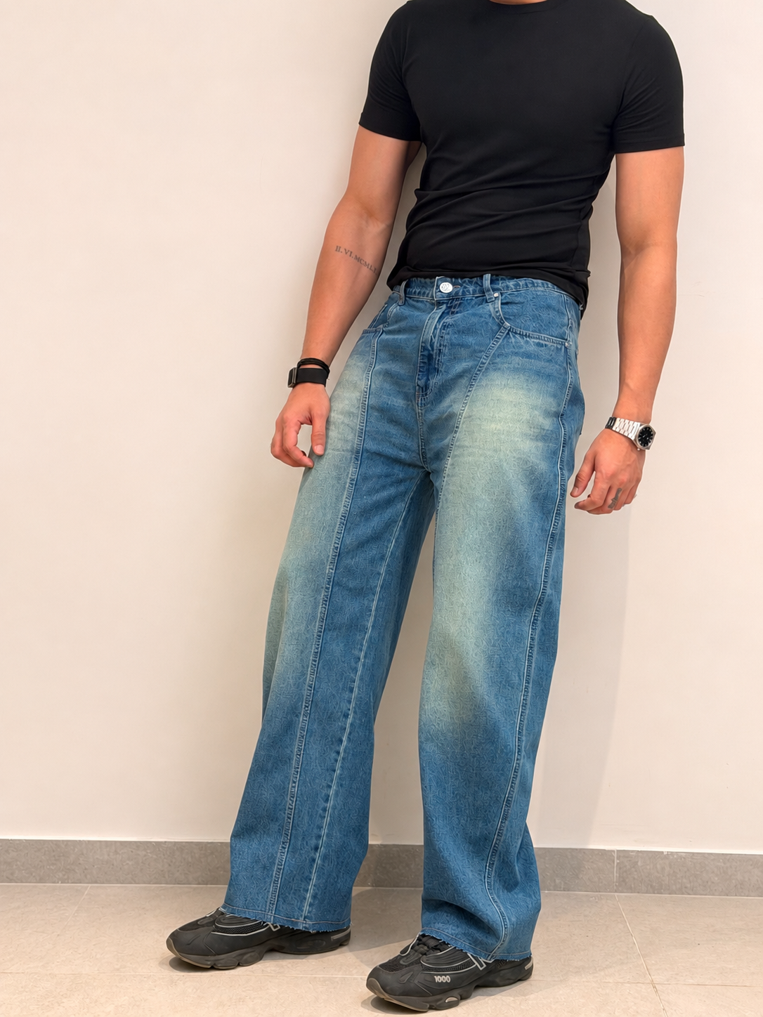 Heavy Collapse Edge Japan Baggy Jeans