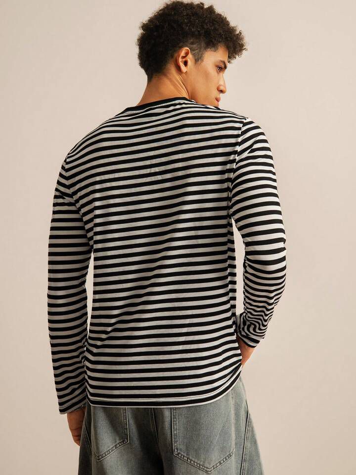 Stripe Mode Long Sleeve Tshirt