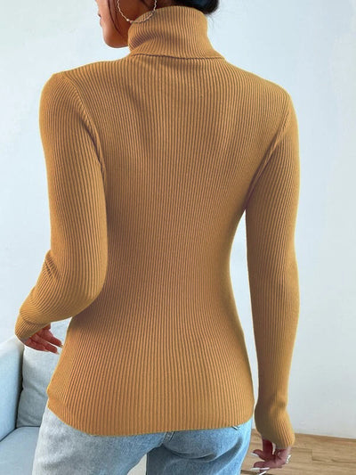 Polo High Neck Rib top