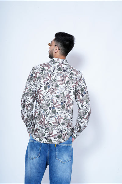 Nature's Art Print Full Sleeves Shirt