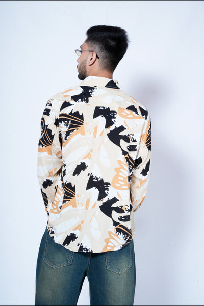 Peaceful Woods Print Full Sleeves Print Shirt