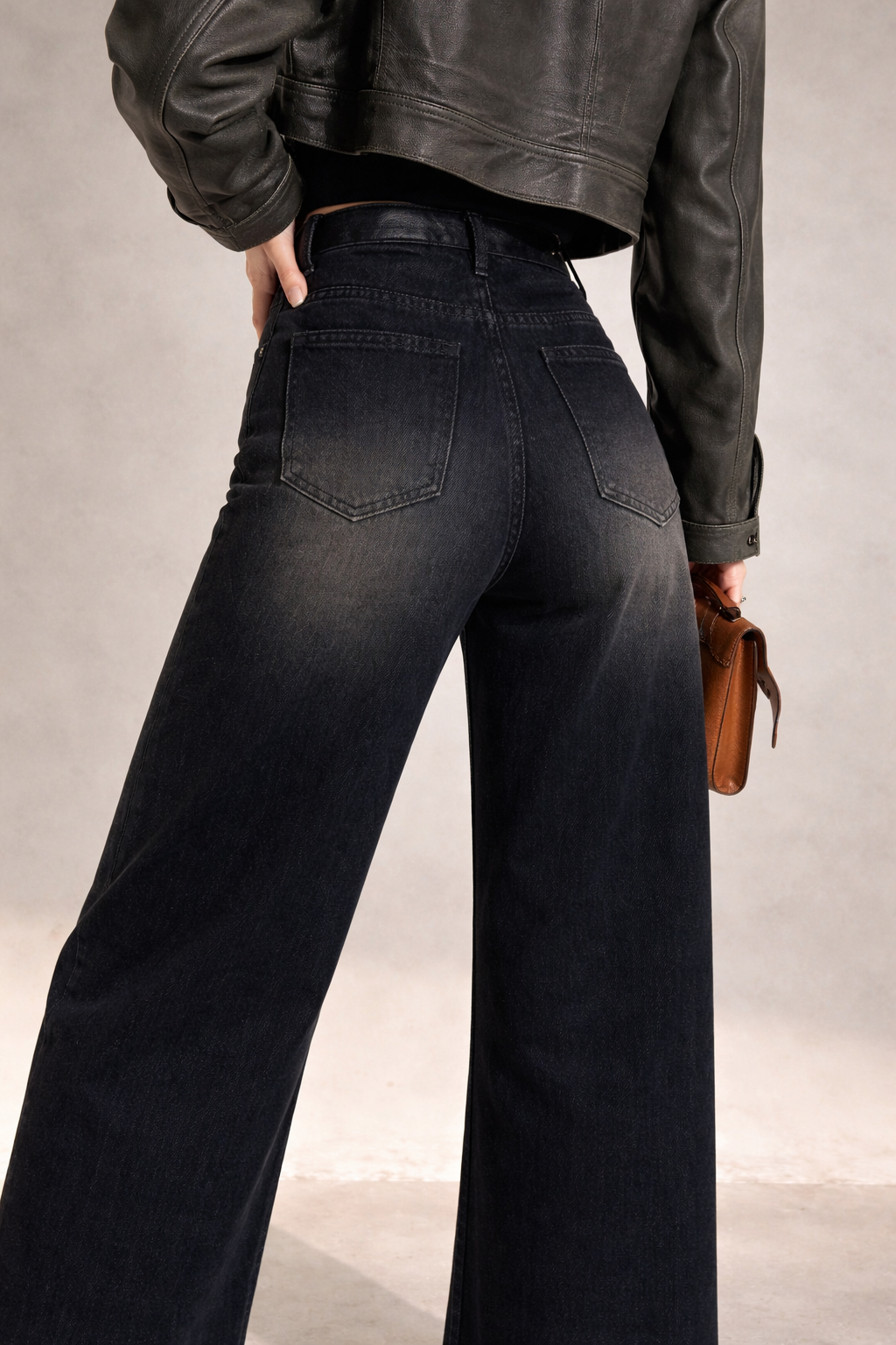 Black Flame Extra Wide Jeans