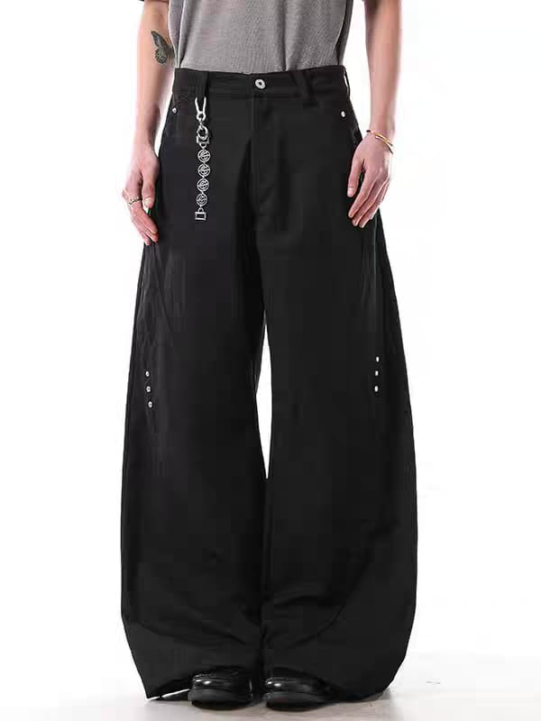 Bound Barrel Fit Rivet Pants