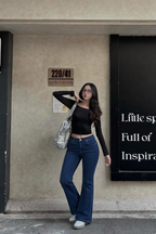 Dark Blue Bootcut Flare Jeans