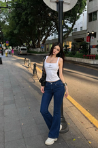 Dark Blue Bootcut Flare Jeans