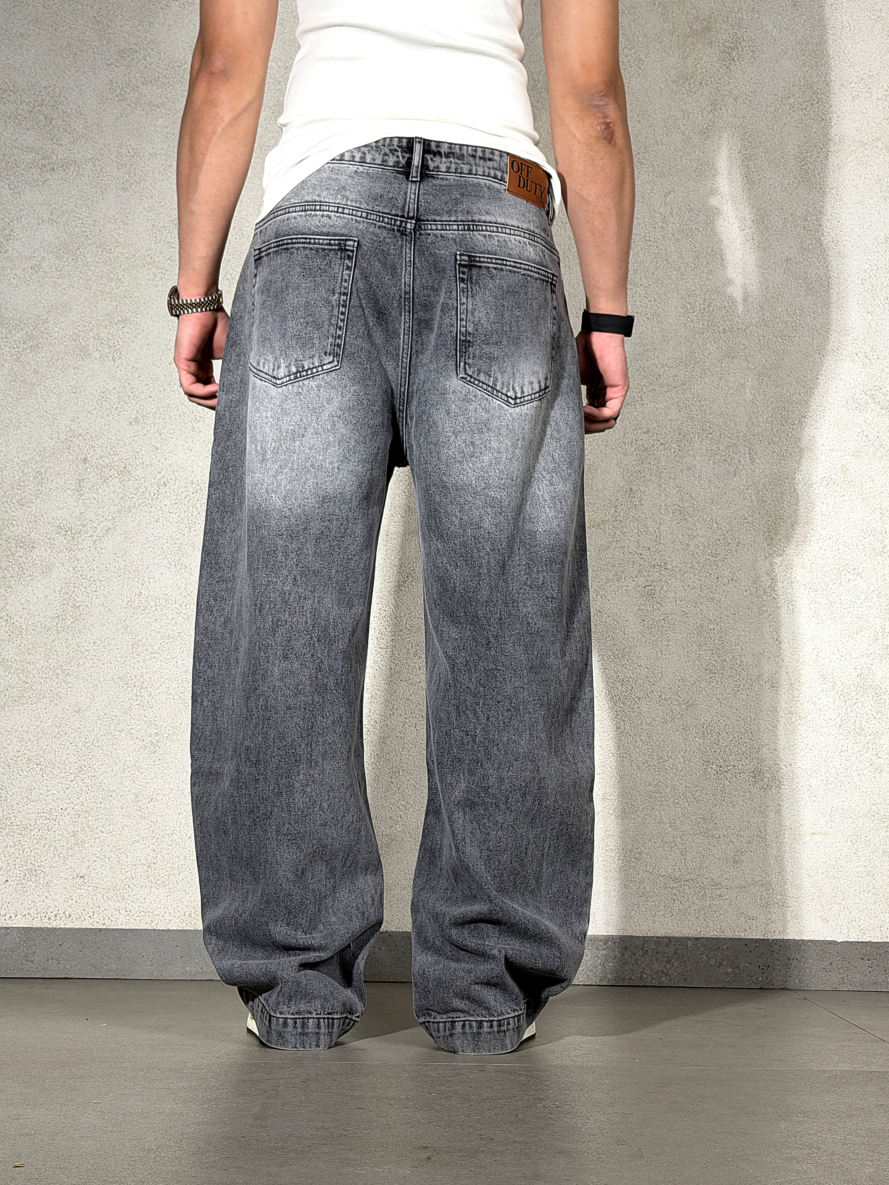 Stoned Grey Japan Baggy Jeans