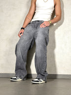 Stoned Grey Japan Baggy Jeans
