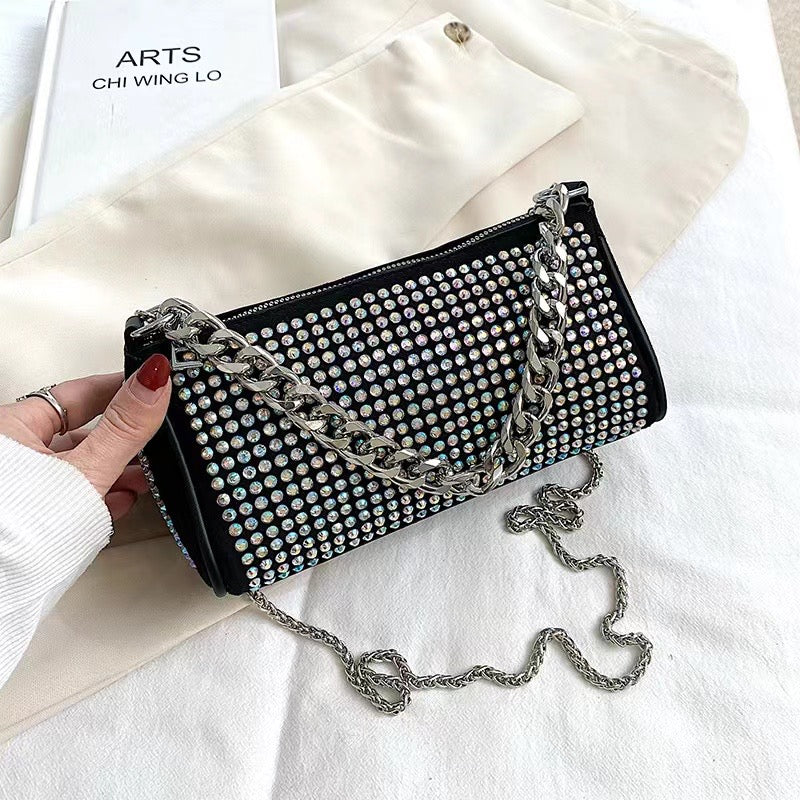 Midnight Starlet Chain Strap Bag