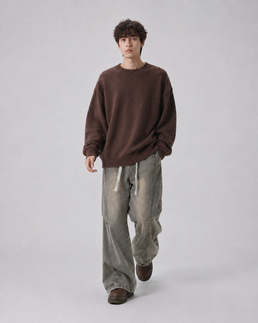 Dust Ash Baggy Fit Joggers