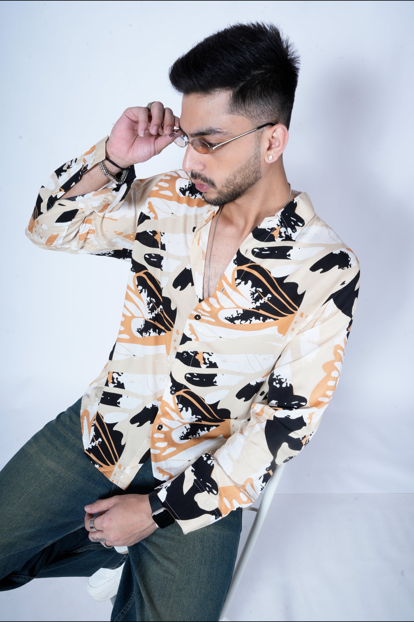 Peaceful Woods Print Full Sleeves Print Shirt